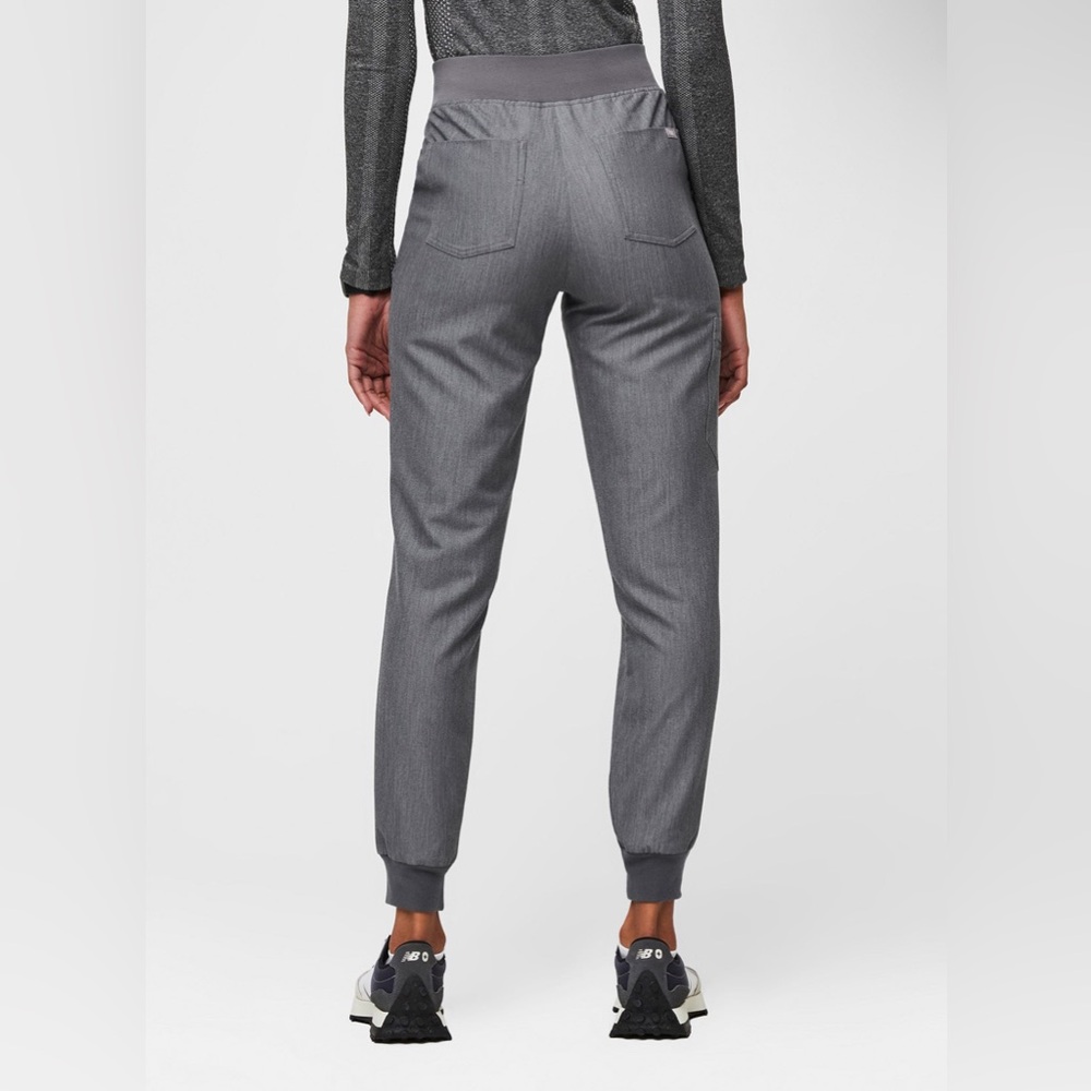 EUC High Waisted Zamora Jogger Scrub Pants Graphite Gray Sz XS - Picture 4 of 8